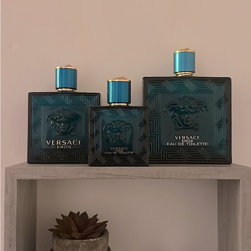 Small Empty Versace cologne bottles